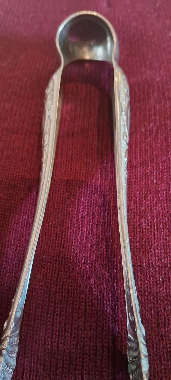 Pegador de gelo antigo em prata alpaca Antiguidade item de colecionador  - Foto 6