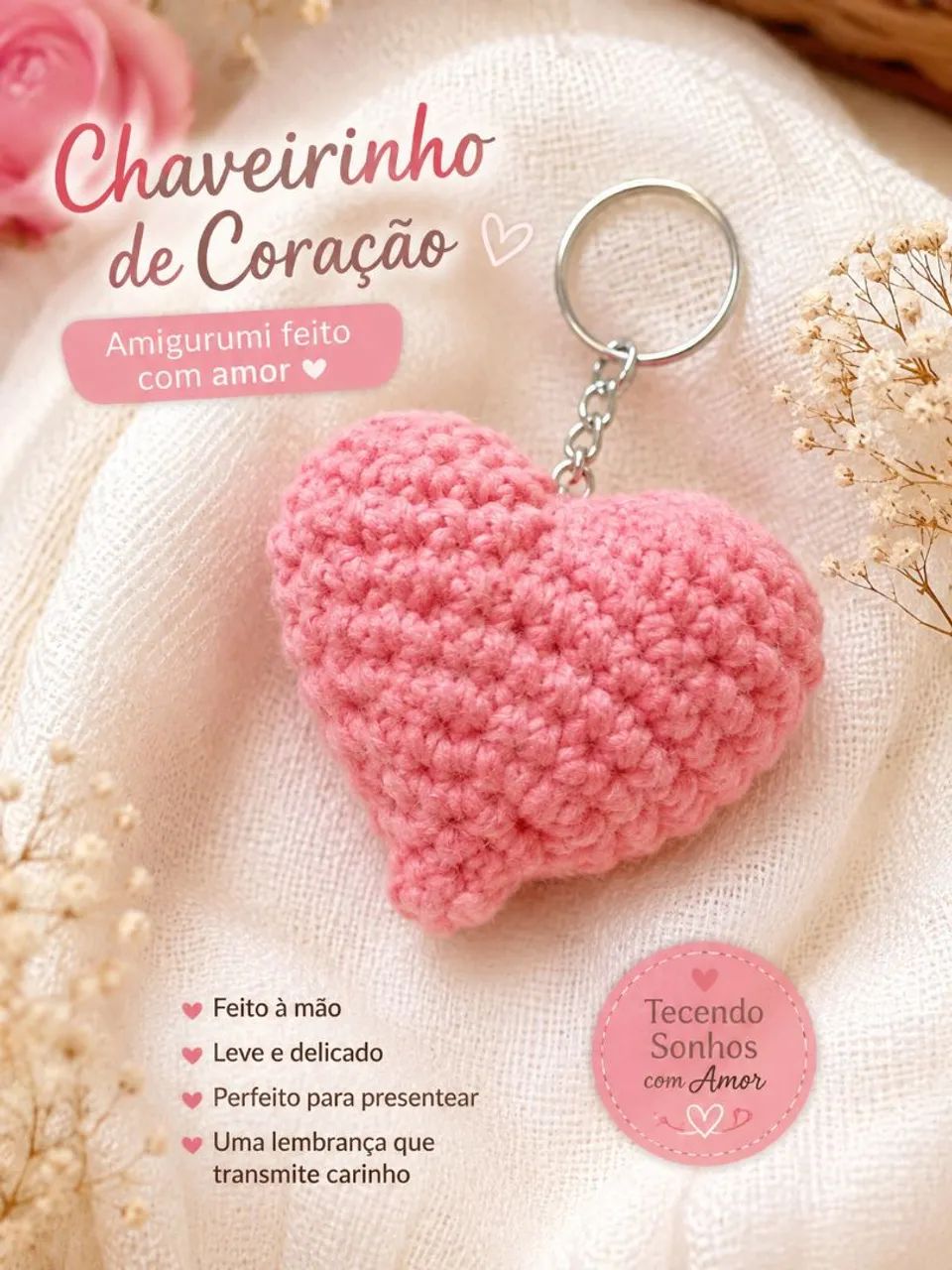 Chaveirinho amigurumi