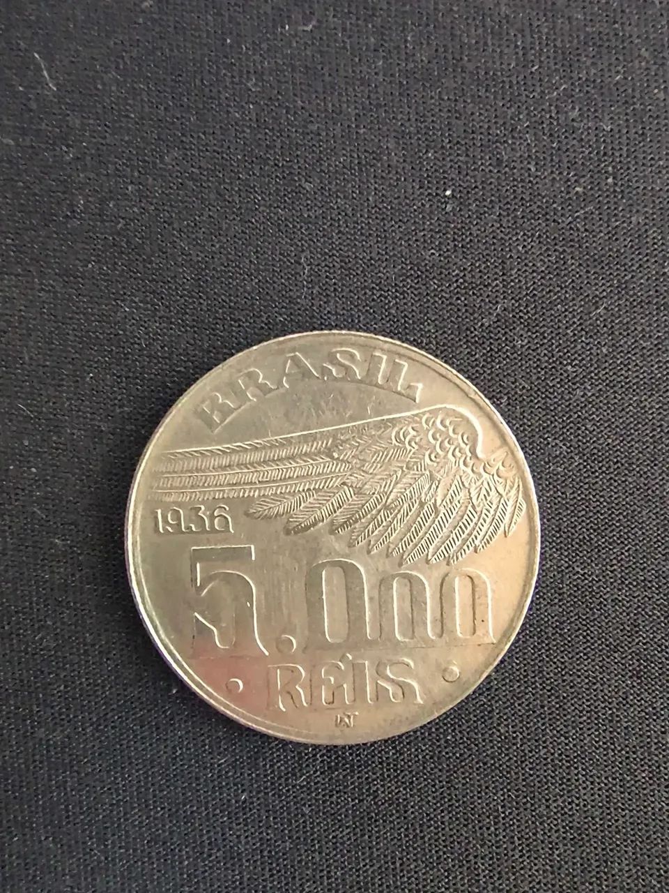 Lote de 2 moedas 5000 reis 1936 - Foto 3
