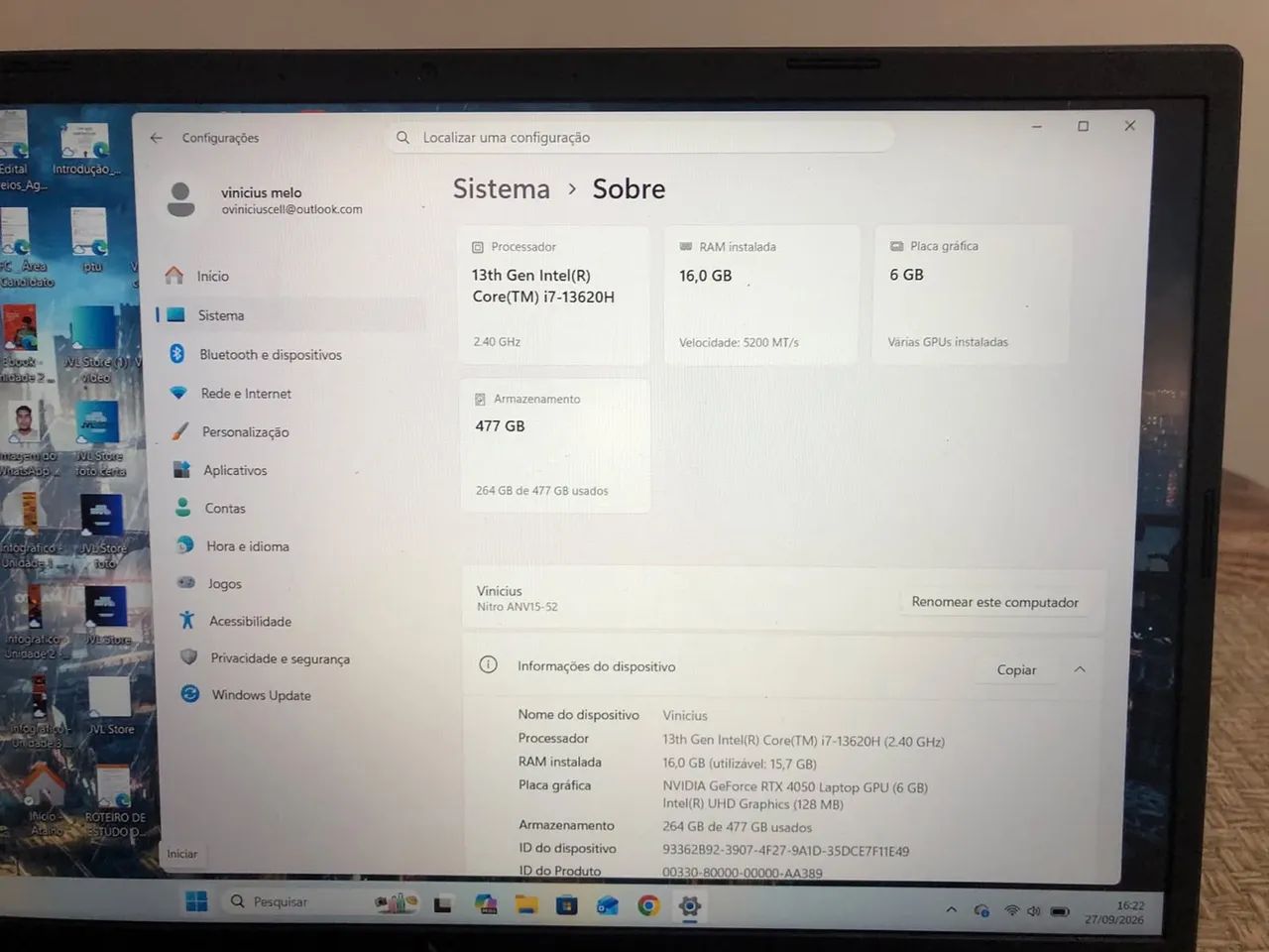 Notebook Nitro v15 - Foto 2