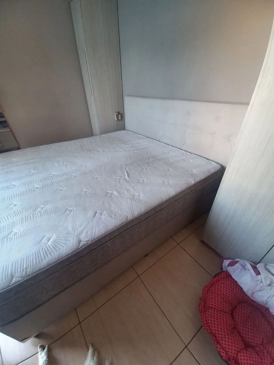Cama box casal + colchão com molas ensacadas e cabeceira - Foto 3