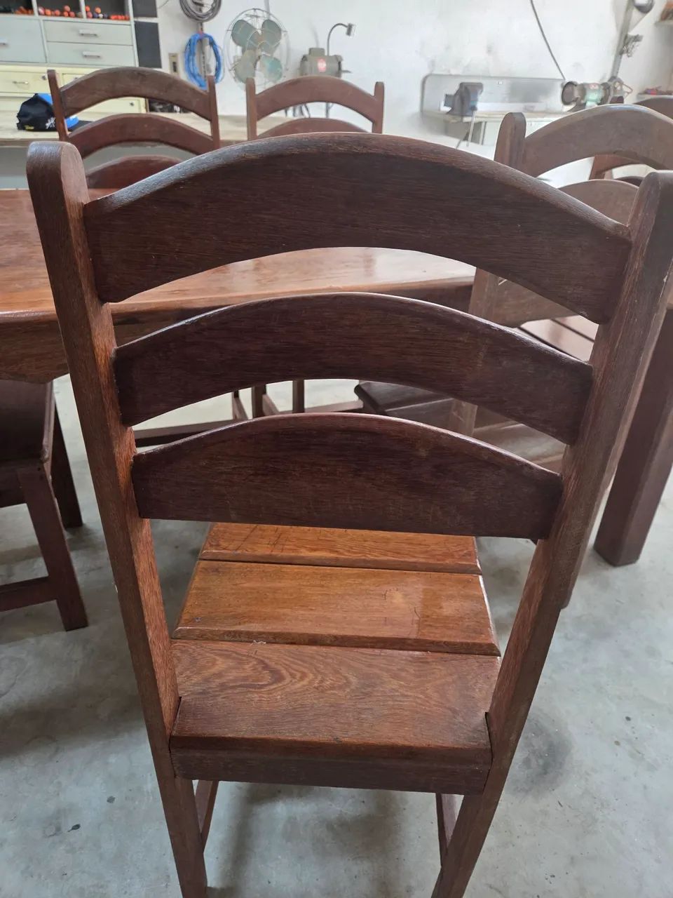 Mesa de cozinha com 6 cadeiras de angelim pedra - Foto 3