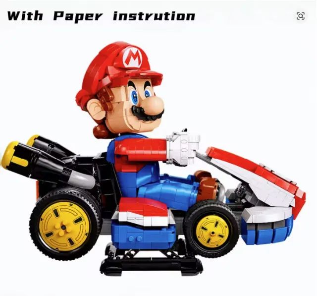 BLOCO Lego importado Mario Kart em Scala 1:10 - NOVO - Foto 4