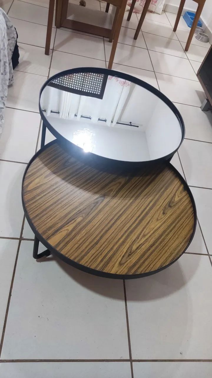 MESA DE CENTRO DUPLA COM ESPELHO - Foto 2
