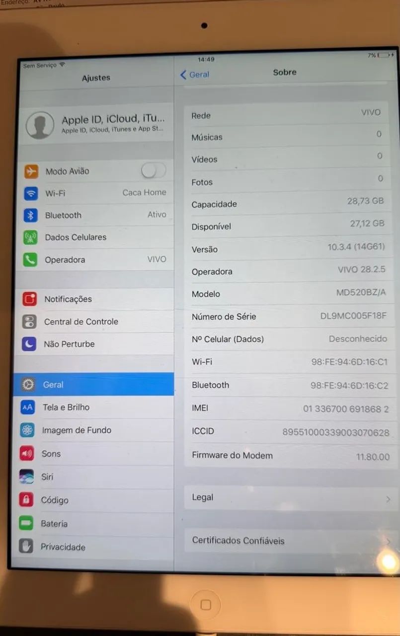 iPad 4ª geração - A1459 - WI-FI + celular - 32 gb - Foto 4