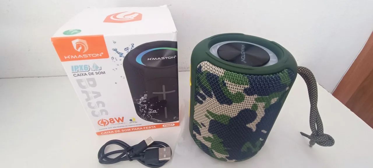 Caixa de Som Bluetooth 8W potente grave - Foto 4