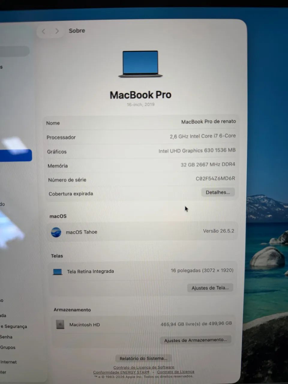 MacBook Pro 2019 32gb