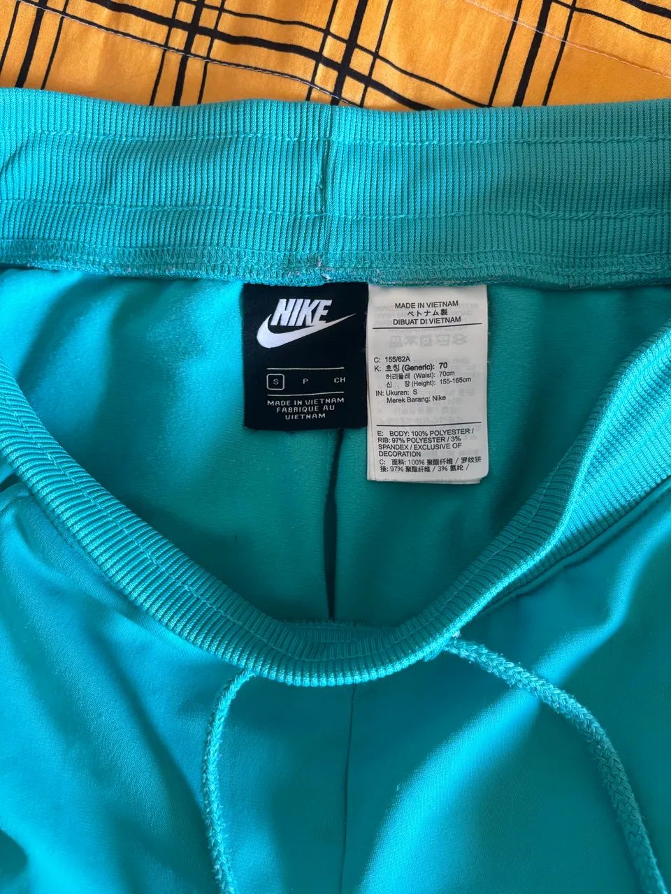 Calça jogger nike azul turquesa p - Foto 2
