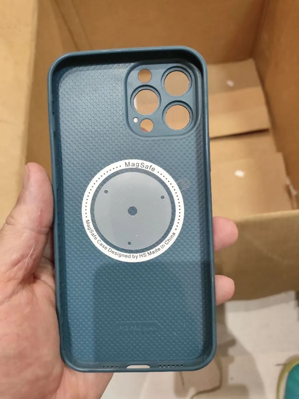 Capa iPhone 14 pro azul escuro  - Foto 2