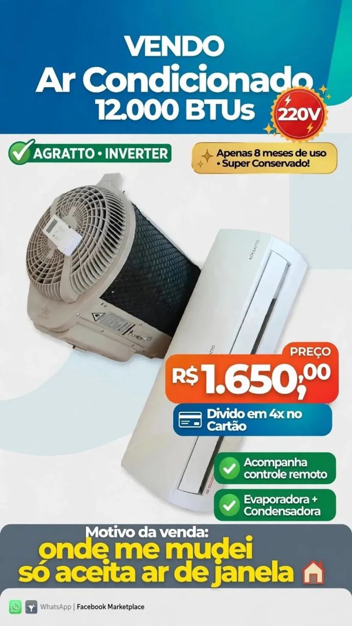 Vendo ar condicionado 