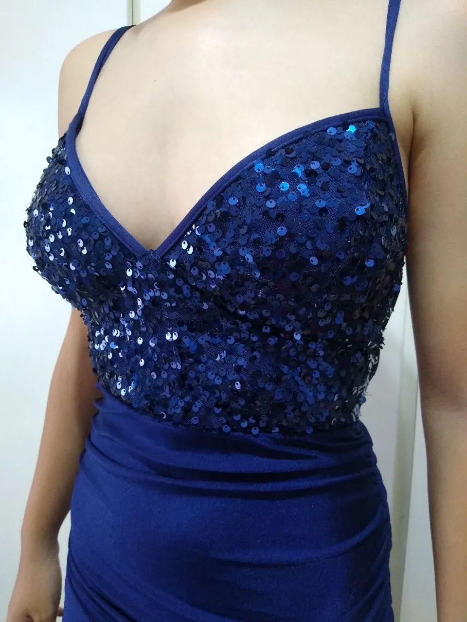 Vestido azul sereia 