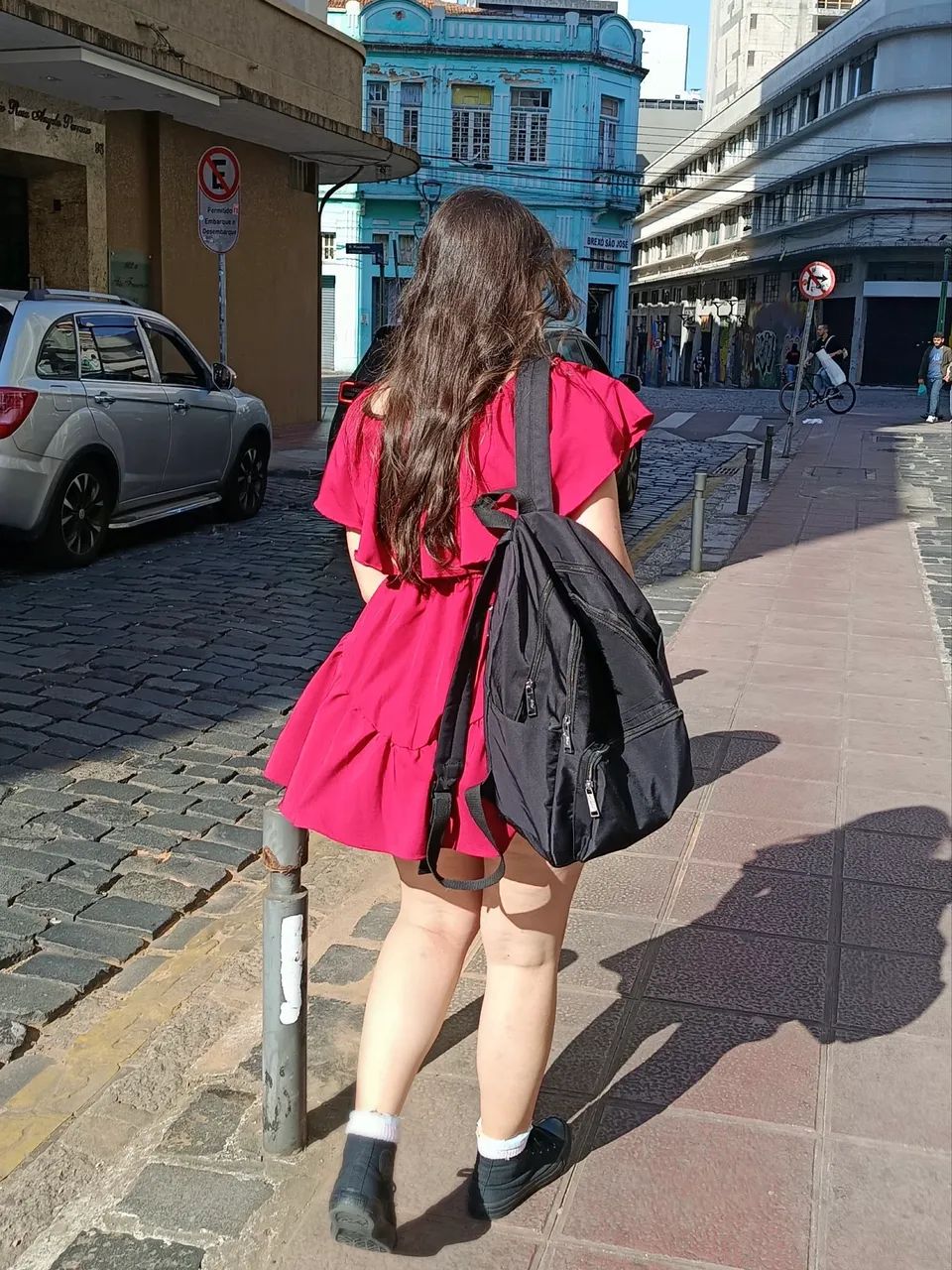 Vestido bordo 