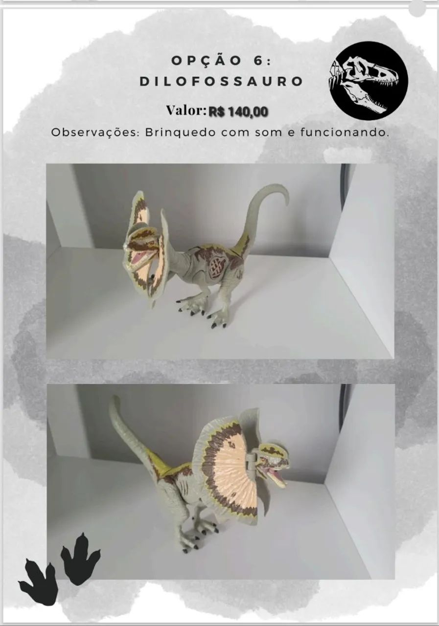 Dinossauros Jurassic World Hasbro com Som Funcionando - Foto 2
