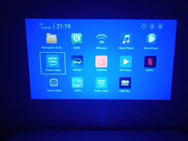 Projetor Hy320 1080p Android Wifi6/bluetooth - Foto 5