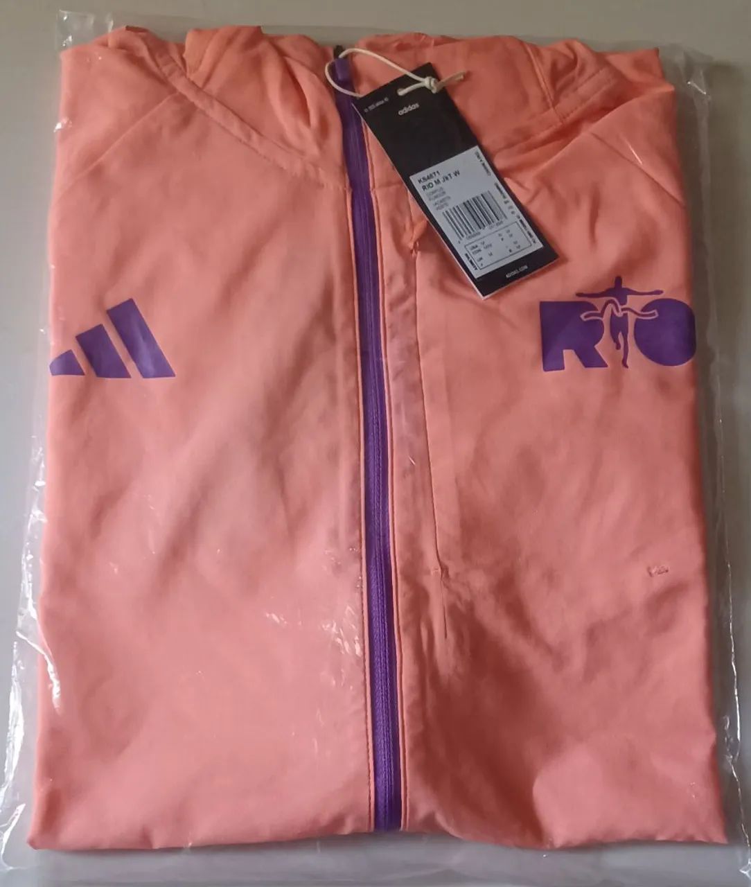 Jaqueta Adidas Maratona do Rio. Nova 
