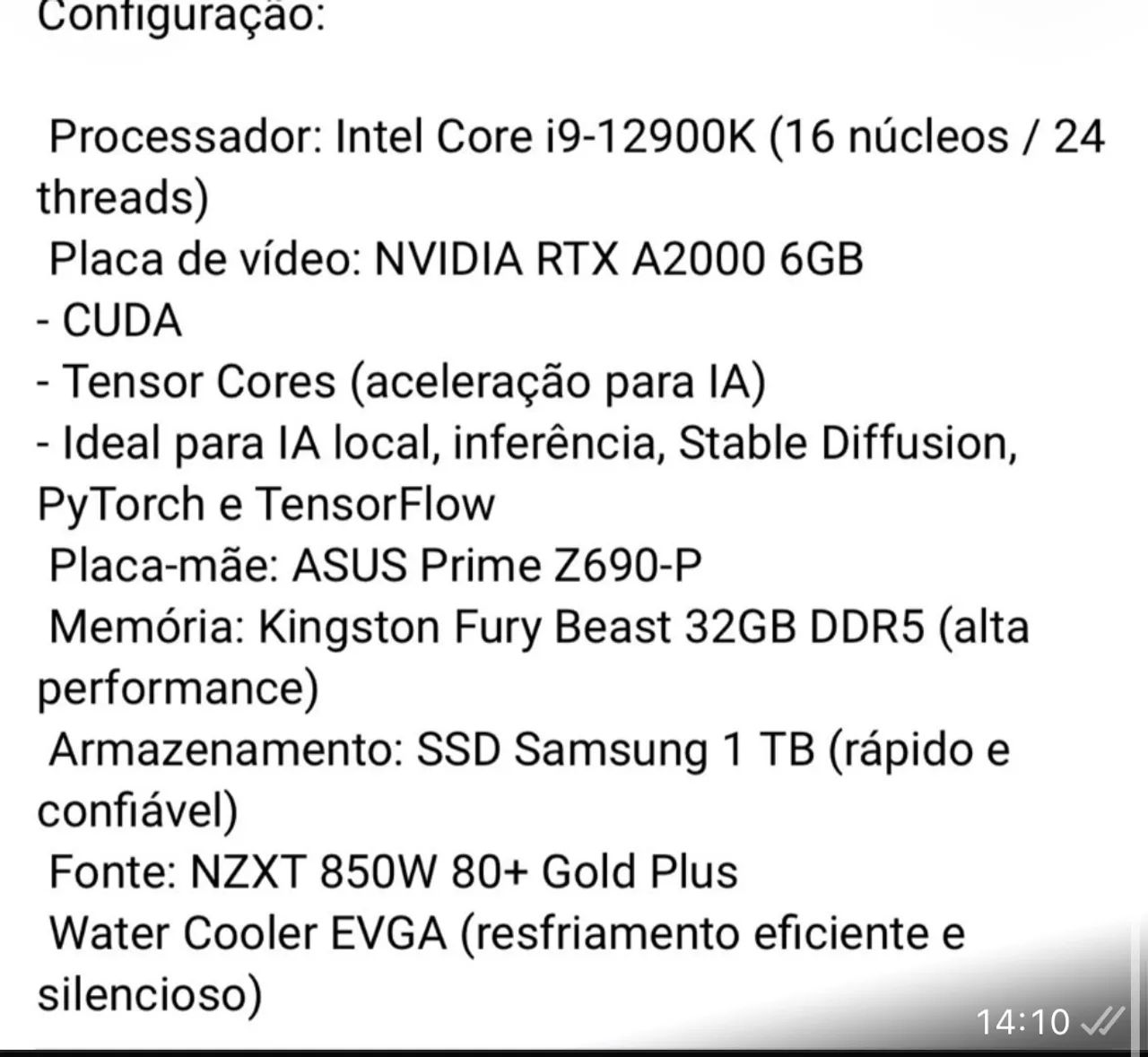 Pc High End core i9 para renderização  - Foto 3