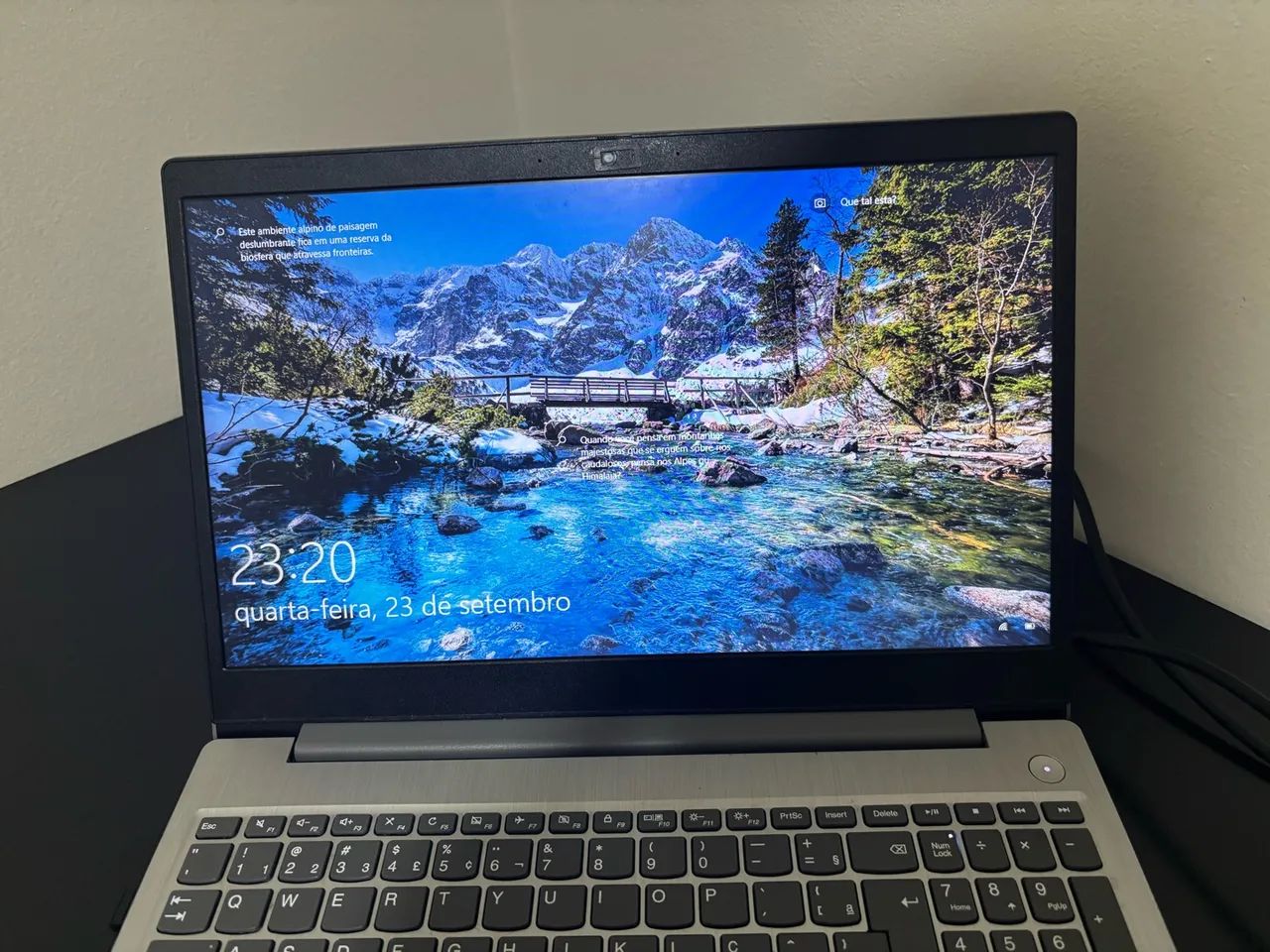 Notebook Lenovo 256GB SSD Tela 15,6