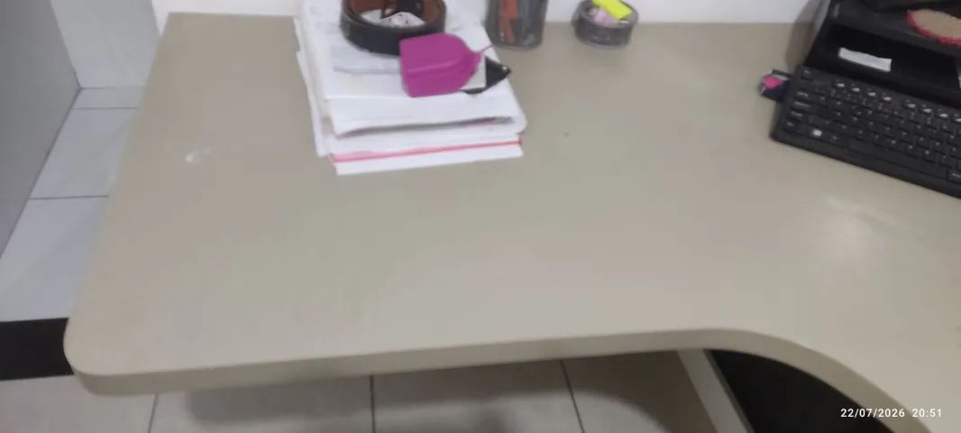 mesa de escritório em L - Foto 2