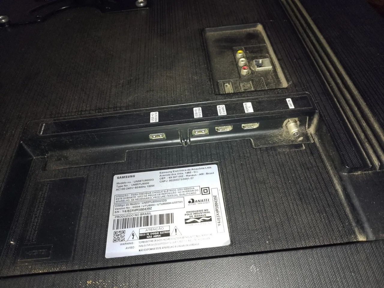 TV Samsung 55 polegadas com tela danificada - Para retirada de peças - Foto 3