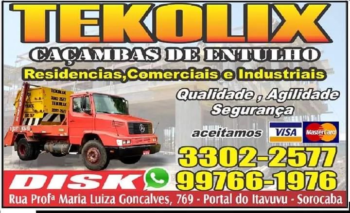 Aluguel de caçambas para entulhos 