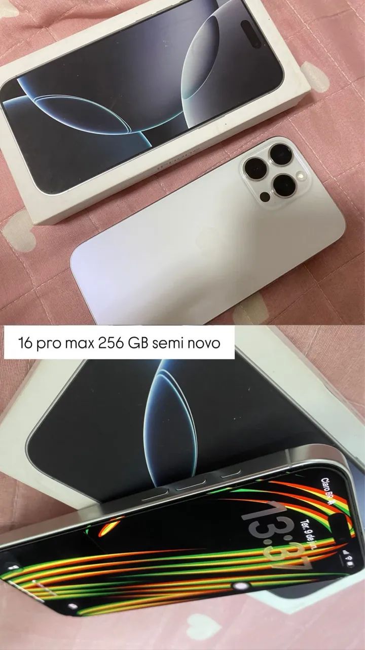 iPhone 16pro max 265 gb cor branco - Foto 2