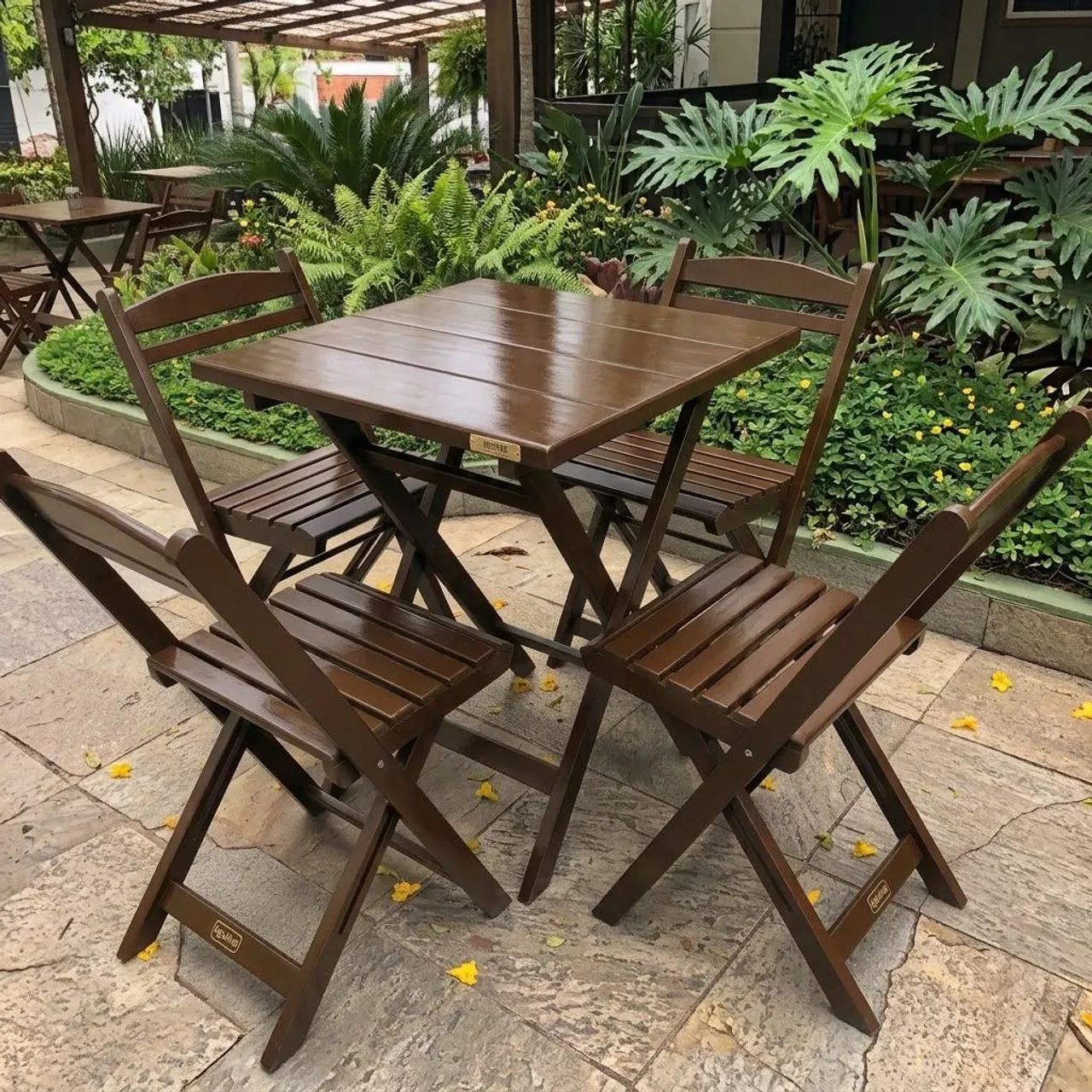 Conjuntos de mesa com cadeiras dobráveis  - Foto 4