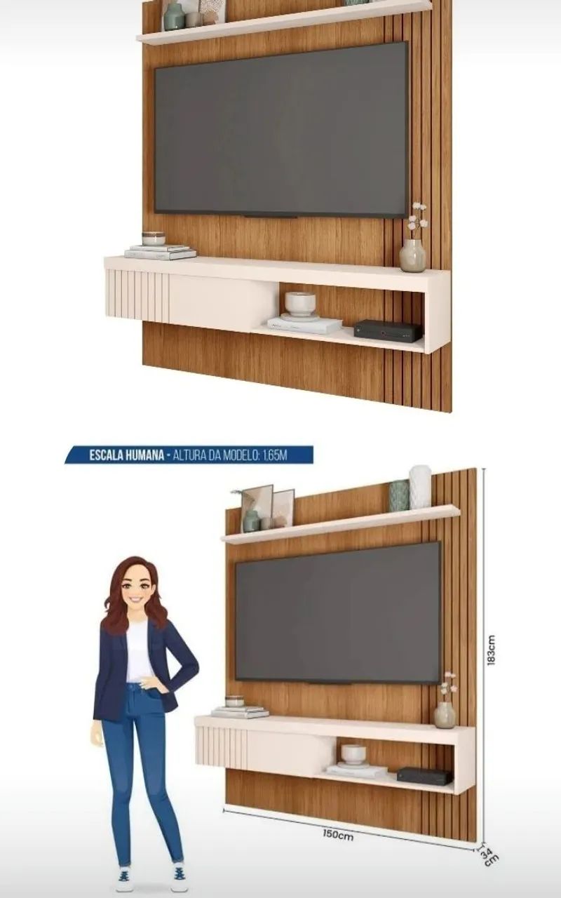 Painel para TV de até 55" - Foto 4