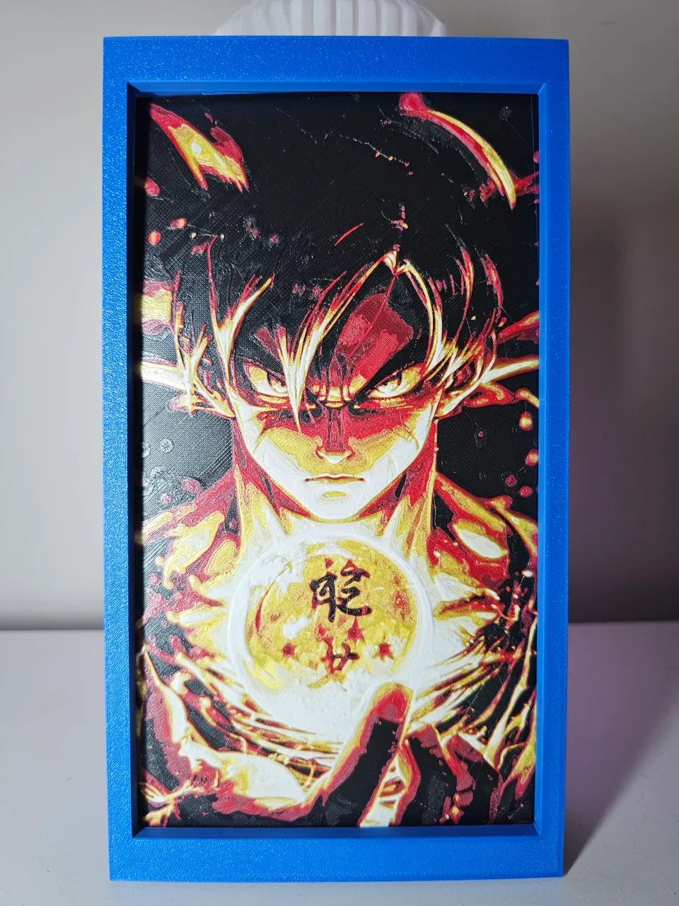 Quadro Goku 22cm x 12cm impresso - Foto 4