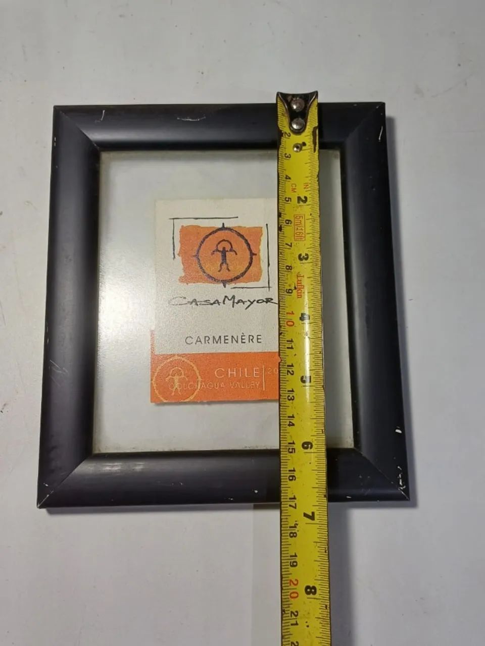 Quadro emoldurado com etiqueta de vinho chileno - item decorativo - Foto 3