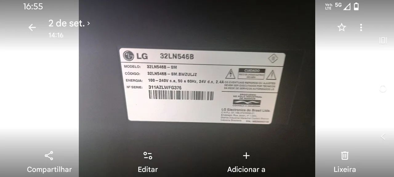 TV LG 32 