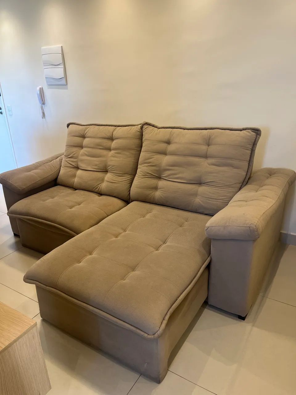 Sofá Retrátil e Reclinável 2,40m - Excelente Estado - Foto 3