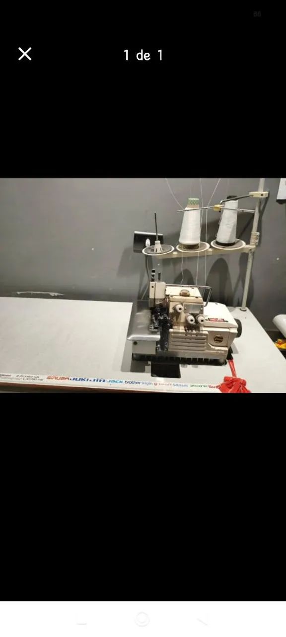 Overlock industrial com motor convencional bivolt 