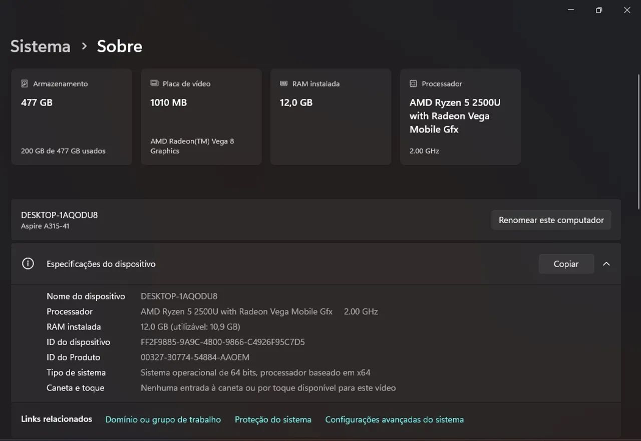 Notebook Acer Aspire 3 Ryzen 5 | 12GB RAM | SSD 480GB - Foto 5