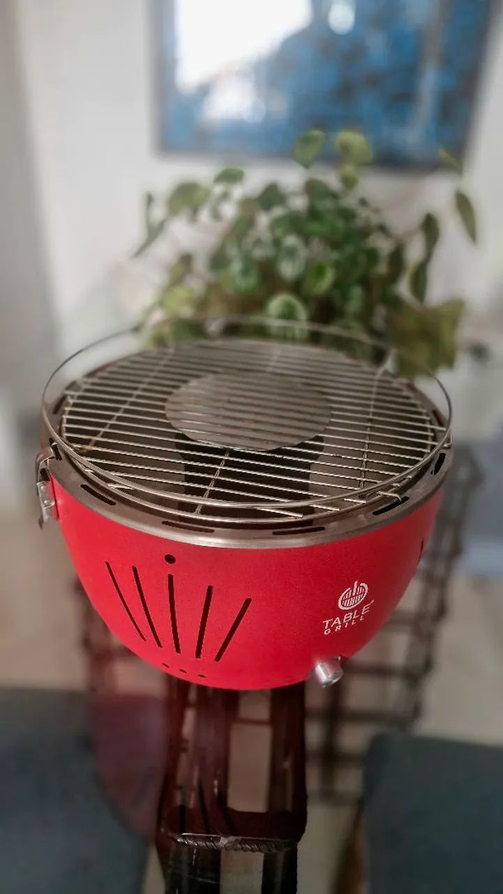 CHURRASQUEIRA DE MESA CARVÃO E ELETRICIDADE