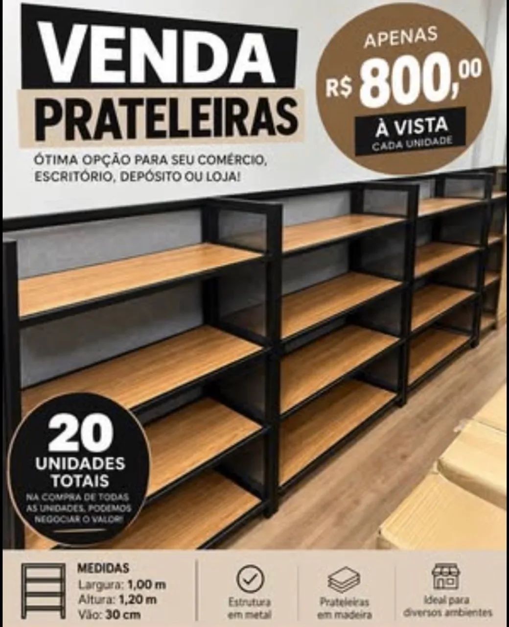 VENDA DE PRATELEIRAS | R$ 800un À VISTA