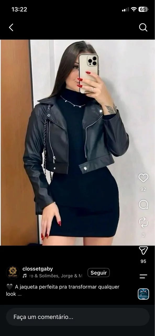 Jaqueta de couro 