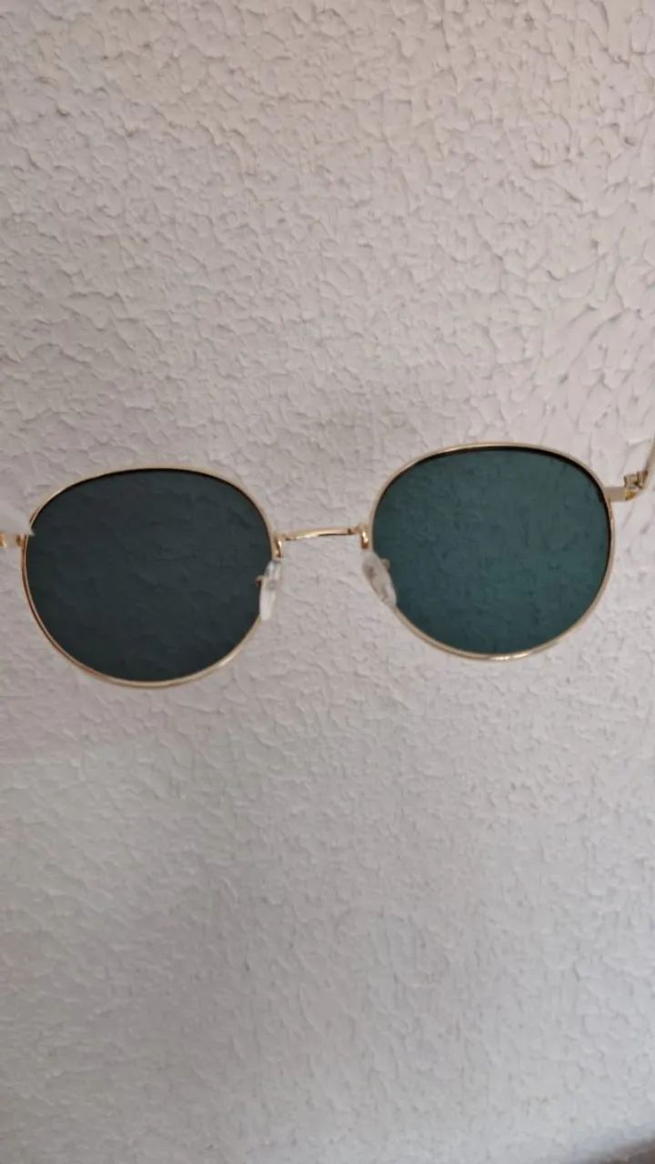 óculos de sol moda de metal redondo polarizado - Foto 4
