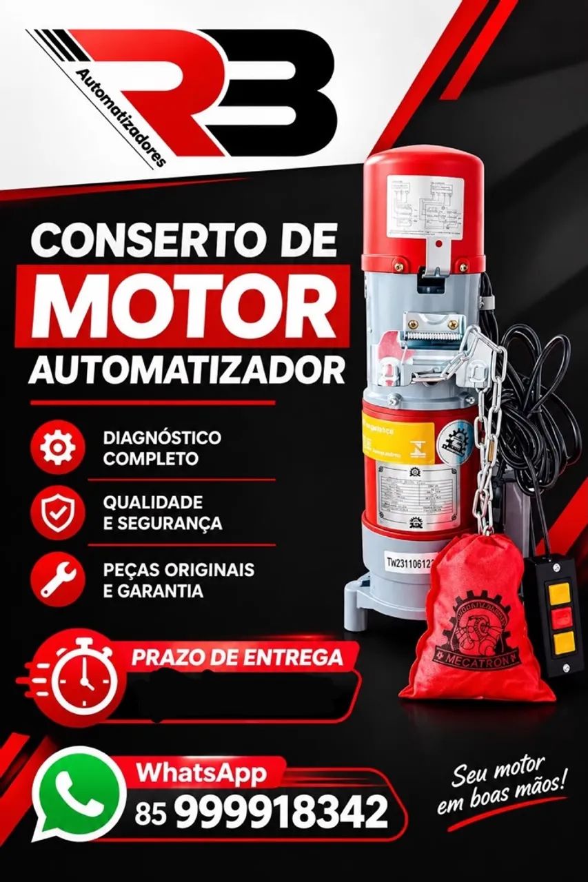 Concerto de motor de porta automática 