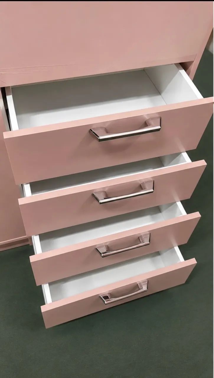 Guarda roupa rosa 100% MDF - Foto 5