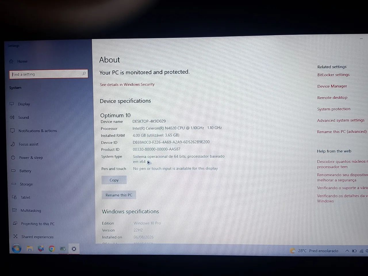 VENDO NOTEBOOK LENOVO ÓTIMO ESTADO  - Foto 5