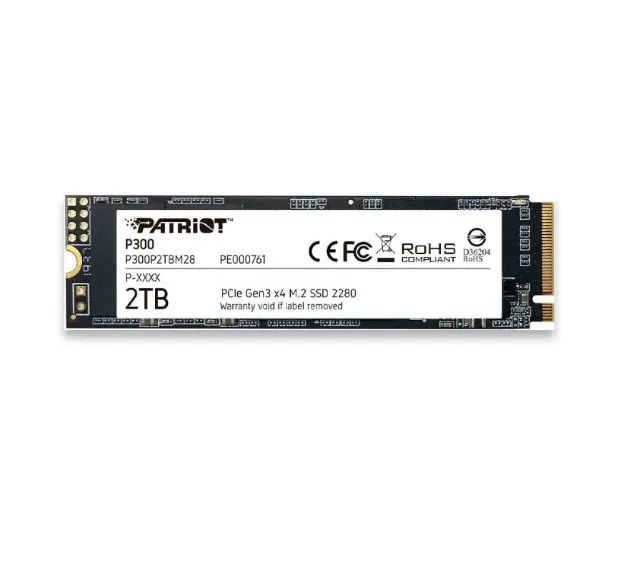 SSD M2 NVME 2 TB PATRIOT P300P2TBM28 (Novo Lacrado)
