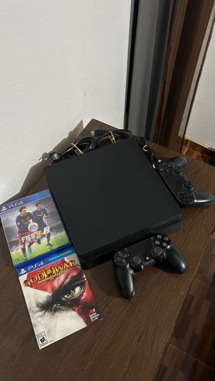 Playstation 4 slim + jogos - Foto 2