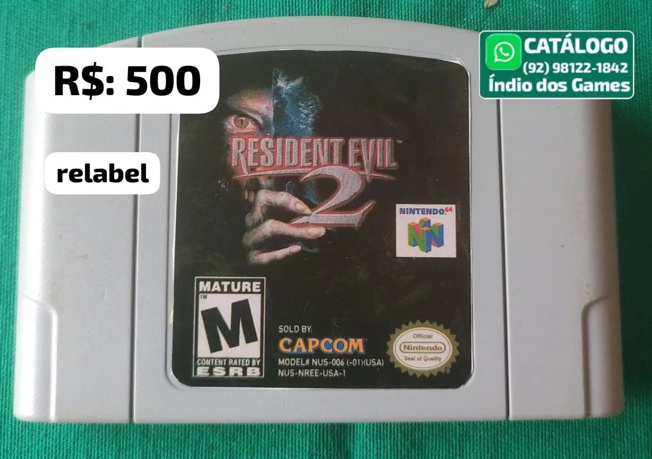 Resident Evil 2 RELABEL = R$: 500