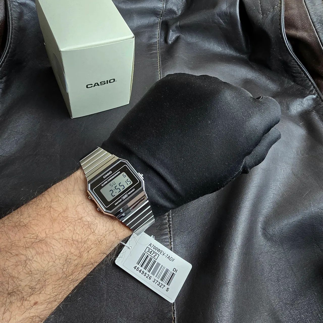 Casio A700WEV prata espelhado  - Foto 2