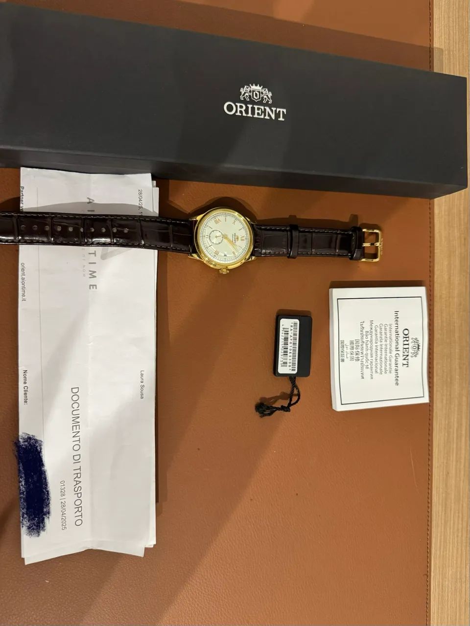 Relógio Orient Bambino Ouro Automático  - Foto 2