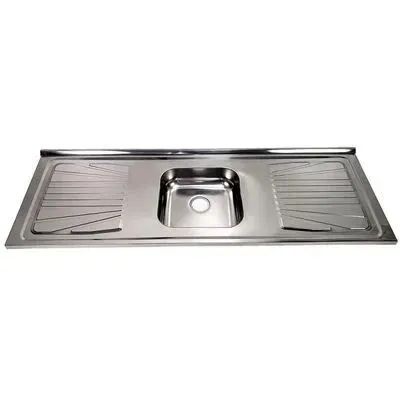 Pia inox 1,60 x 0,53 com cuba n 3 