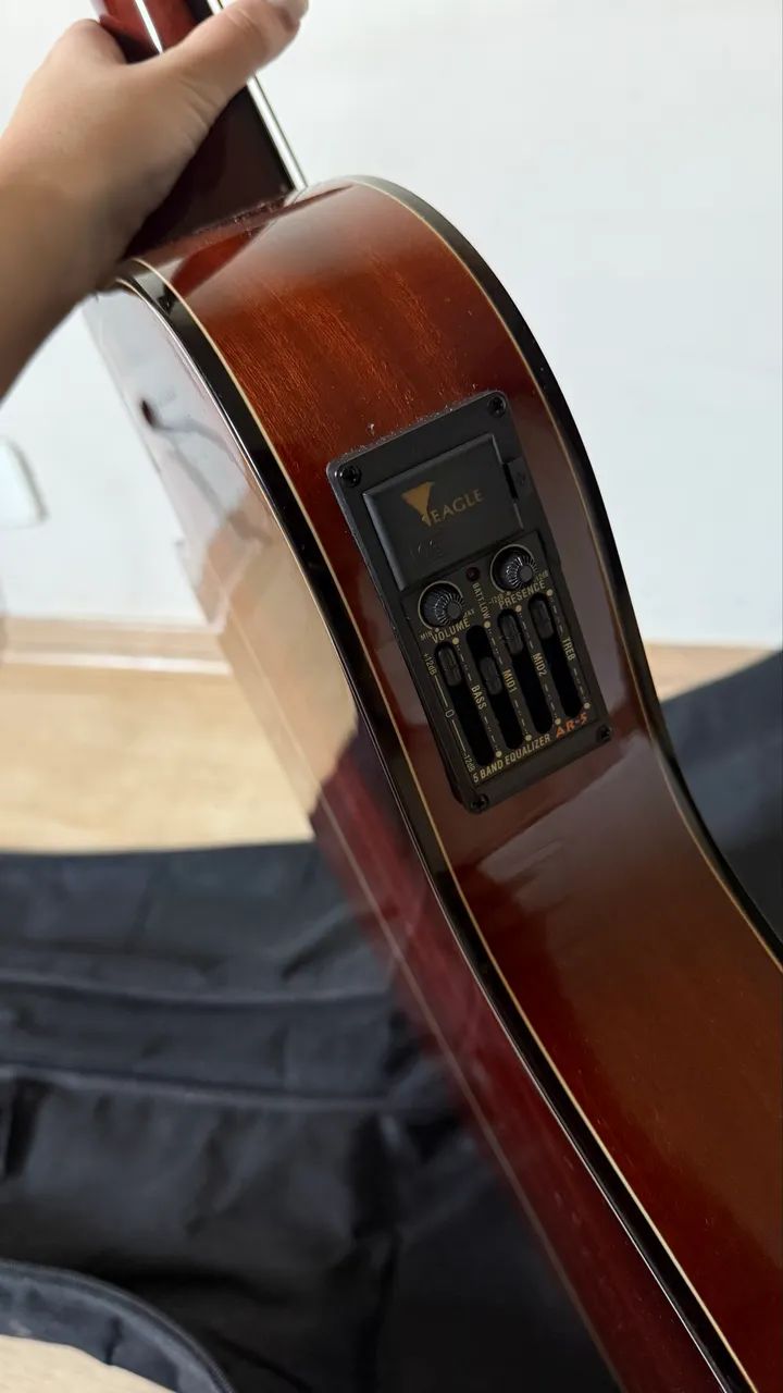 Violão Eagle CH-800 (F) Clássico Nylon com Cutaway + Capa - Foto 3