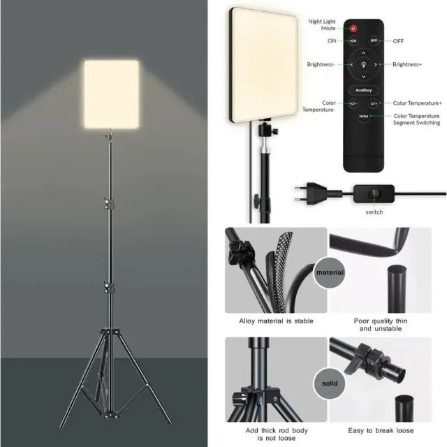 Iluminador Led Ring Light 19 Polegadas  Com Controle E Tripé Kit Completo Para Vídeo Foto  - Foto 3