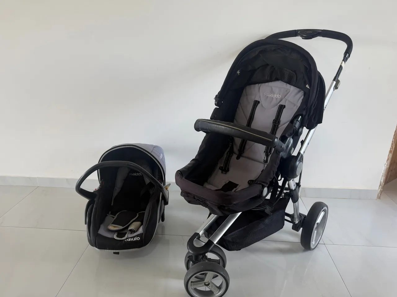 Carrinho + bebê conforto  - Foto 3