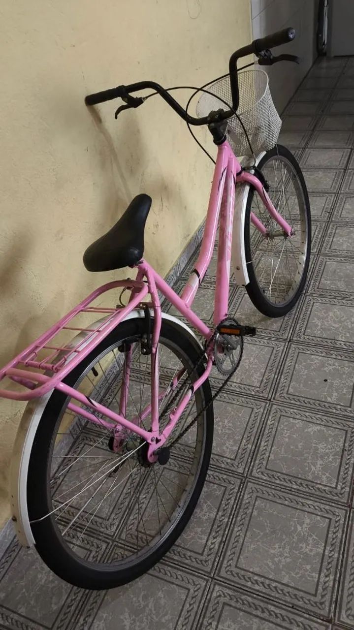 Bicicleta rosa aro 24 